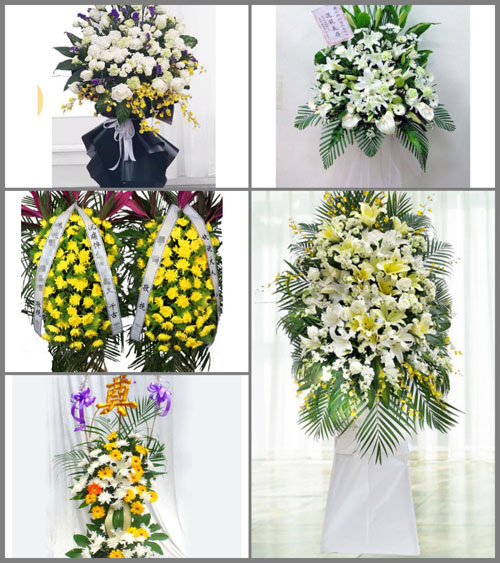 北京房山区阎村镇小紫草坞村白事花篮预定